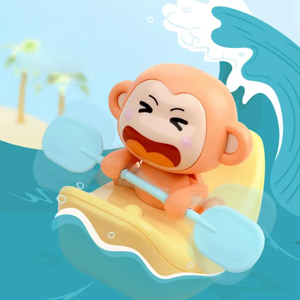 Monkey Banana Kayak Bath Toy Baby Shower Electric Toys for Toddlers Children