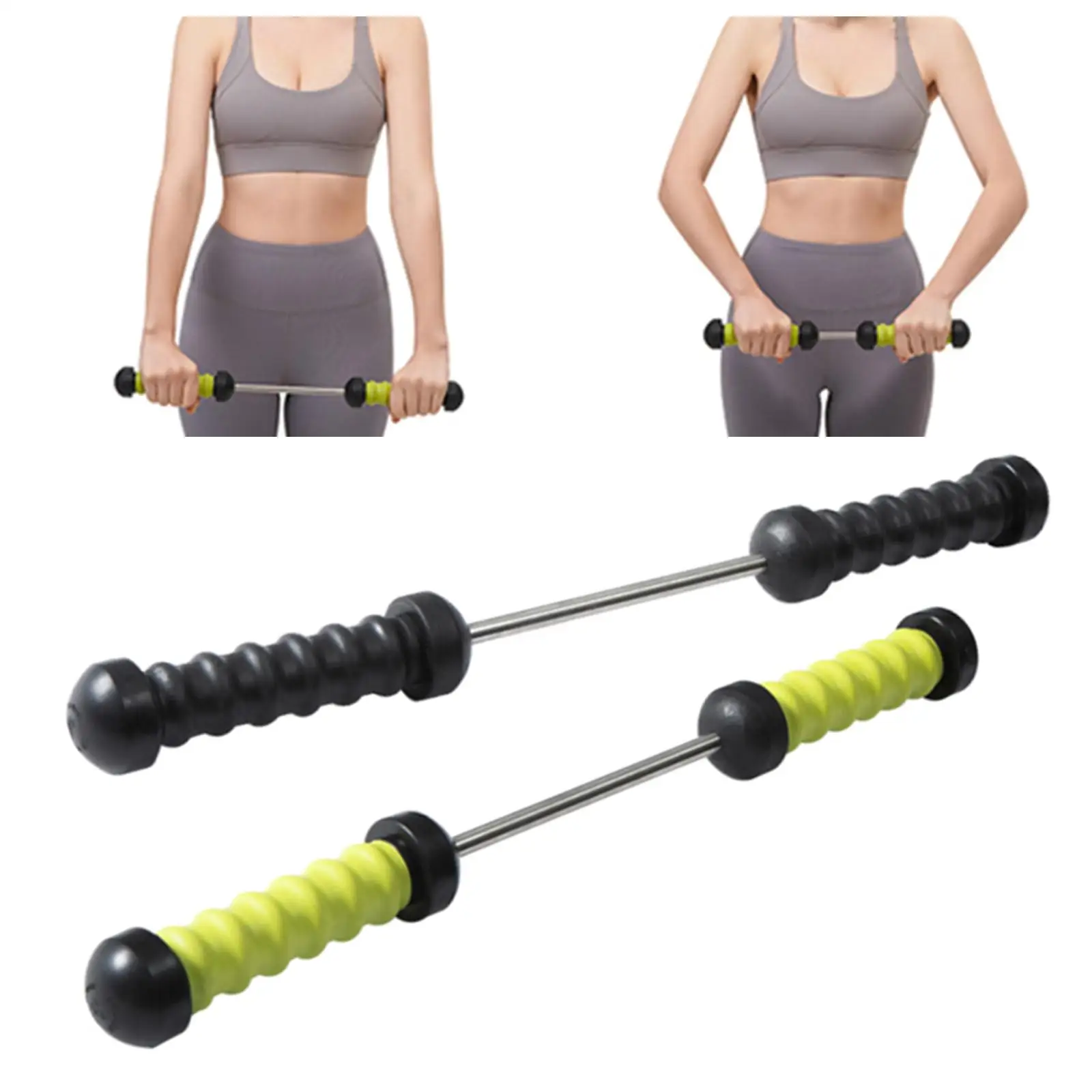 Arm Power Exerciser Pull Bar Heavy Duty Resistance Exercise System Bands for Muscle Builder Strengthener Adults