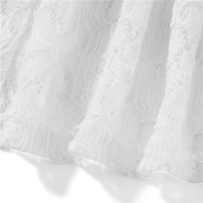 y2k Going Out Mini Lace Dress Summer Women See Through Short Sleeve V Neck Hollow Out Button Down A Line Dress Clubwear