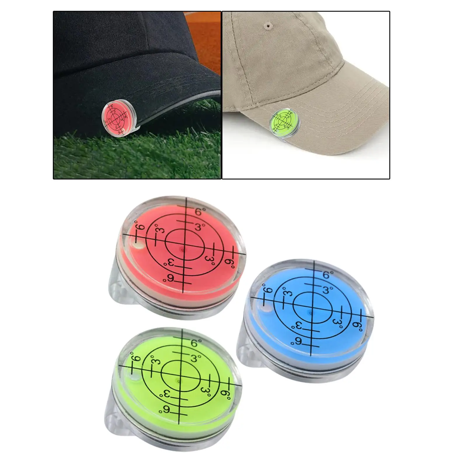 Golf Hat Clip Ball Marker Outdoor Sports Cap Clip with Marker