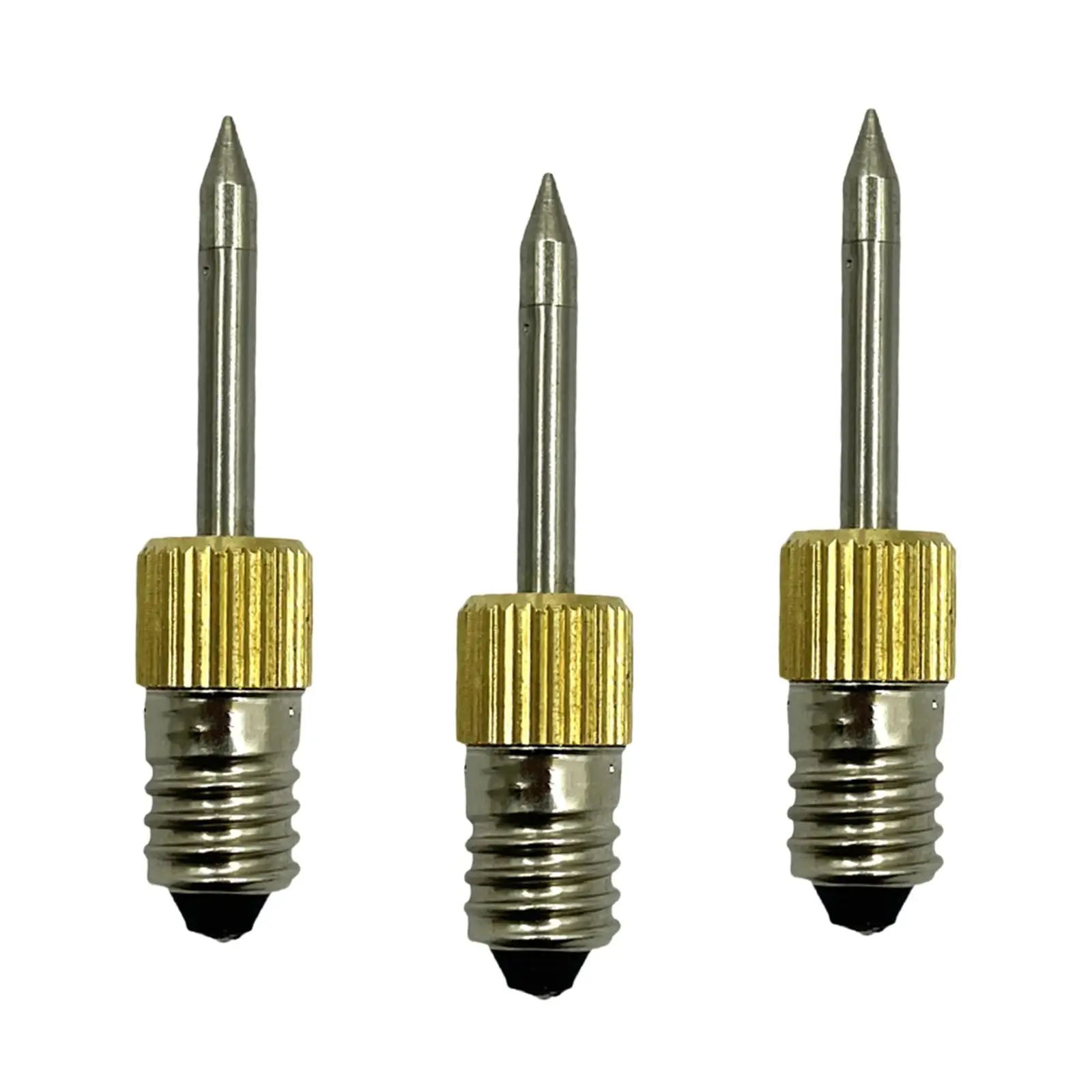 Replacement Soldering Tips Threaded Soldering Head Soldering Iron Tips Welding Soldering Tips for E10 Interface Soldering