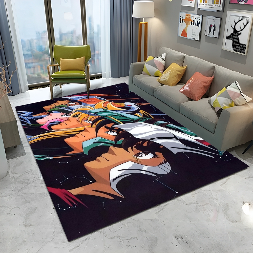 tapis de dessin animé rétro saint seiya anime lea pour la le la chambre le la décoration des la zone de jeux pour les polymères de sol non ald