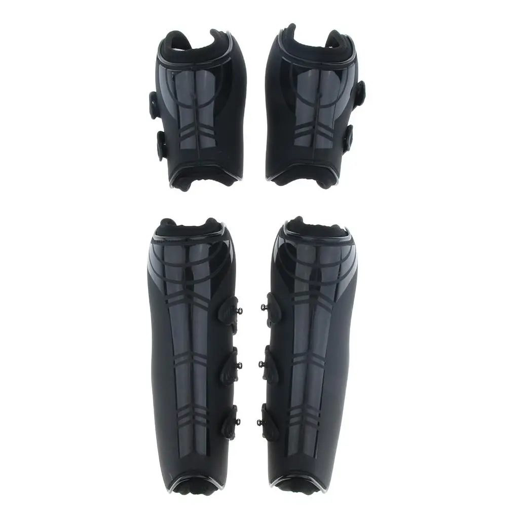 2 Pairs Equine Horse/ Advanced Open Front Jumping Boots Set Horses Leg  Warps
