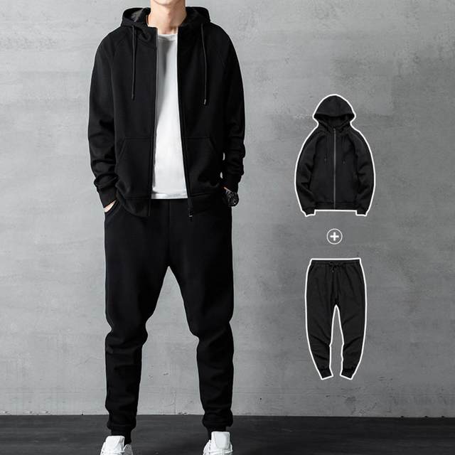 1 Set Jogger Suit Stylish Loose Fit Hoodie Pants Hoodie Sweatpants