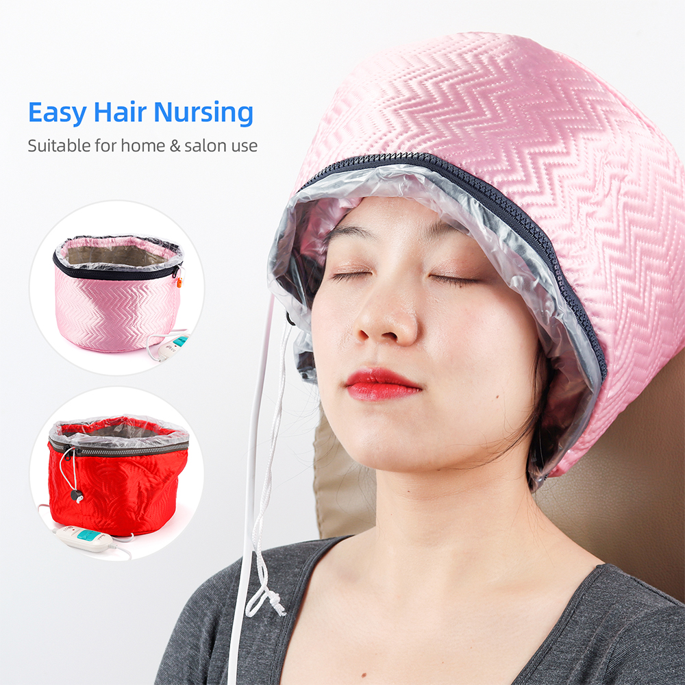 Best of Electric Hair Thermal Treatment Beauty Steamer SPA Nourishing Hair Care Cap Waterproof Anti-electricity Control Heating Baked Oi Reviews & Tips