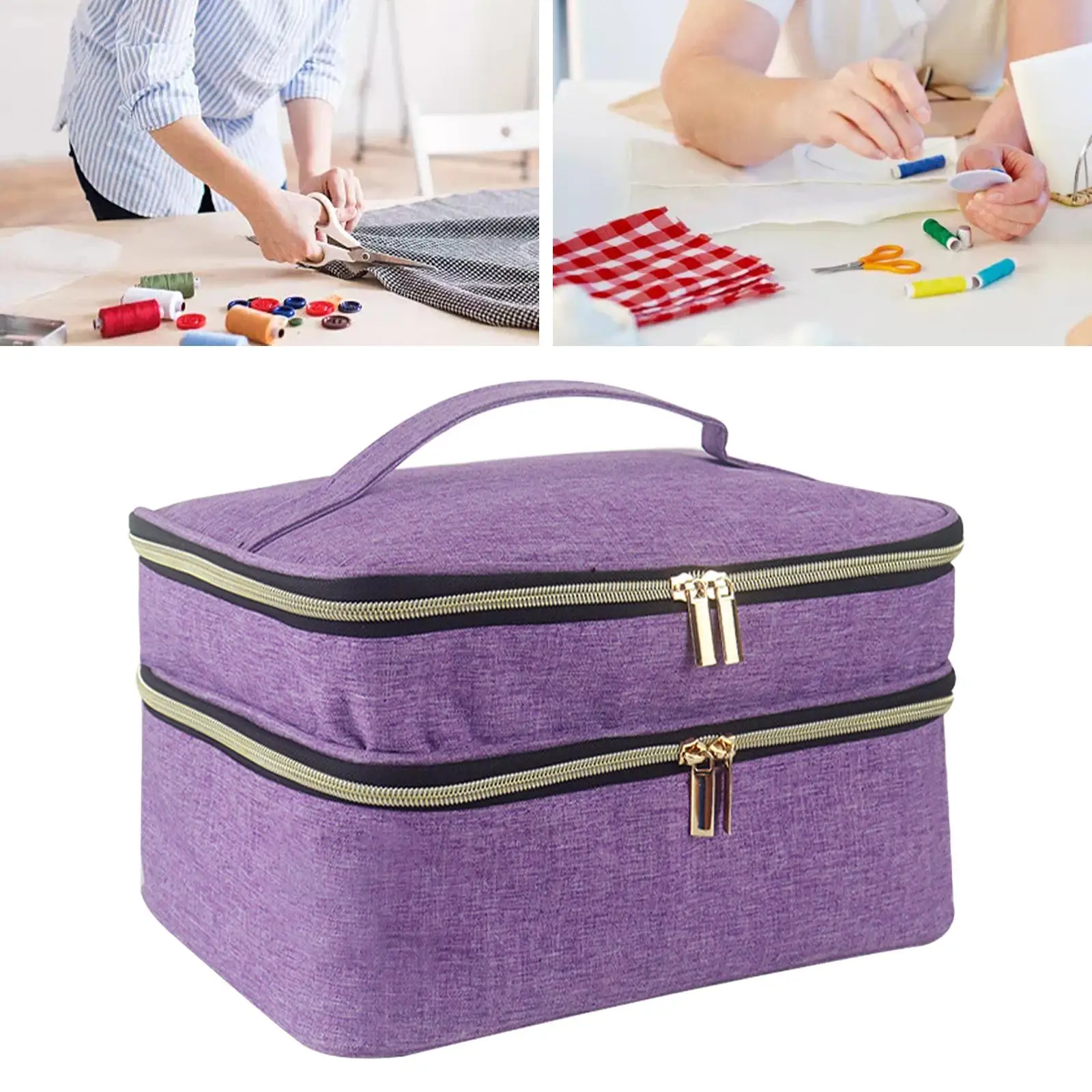 Sewing Storage Organizer Large Capacity Sewing Supplies Organiser Organizer Case for Travel