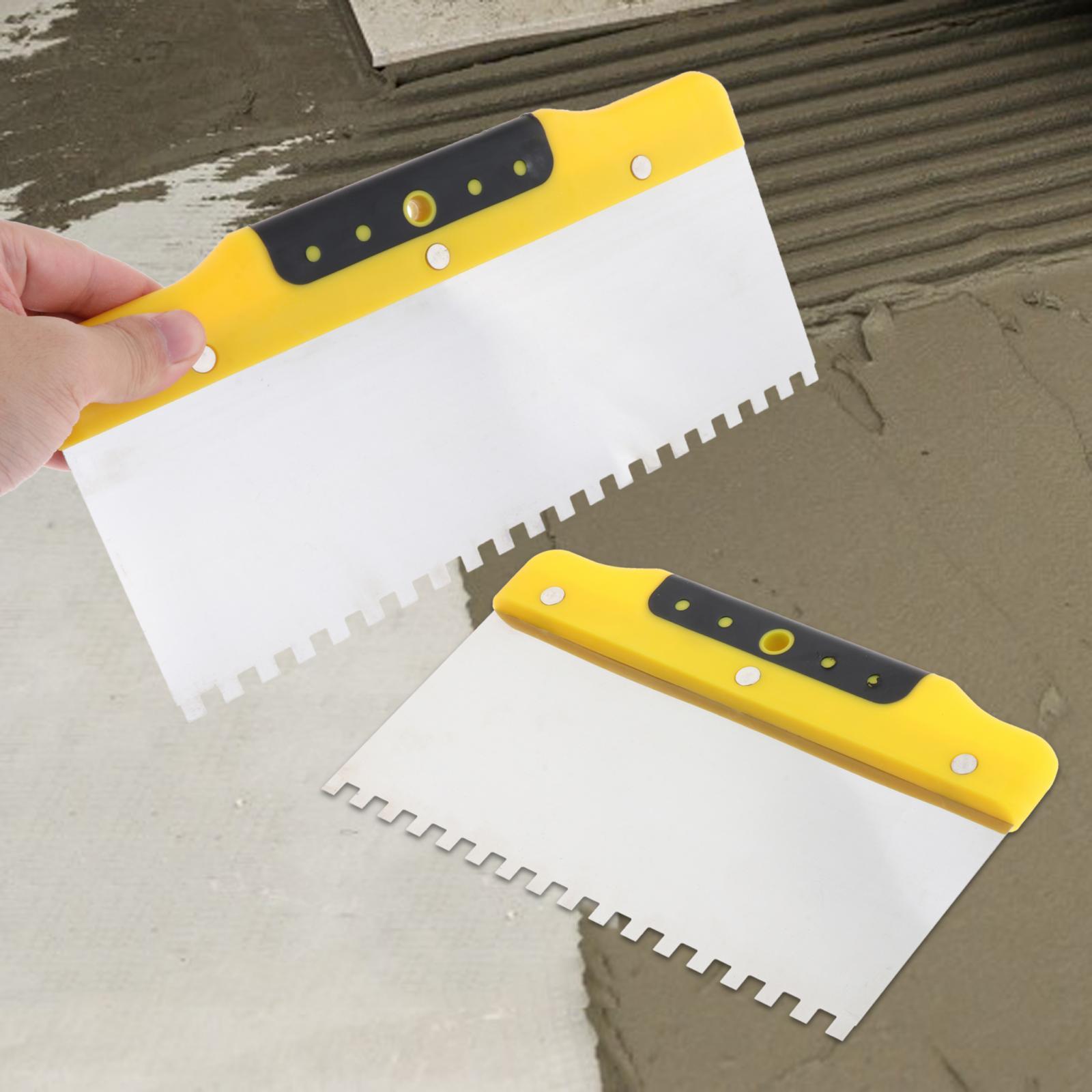 Drywall Trowel Finishing Trowel Concrete Scraper Plastering Toothed Spatula