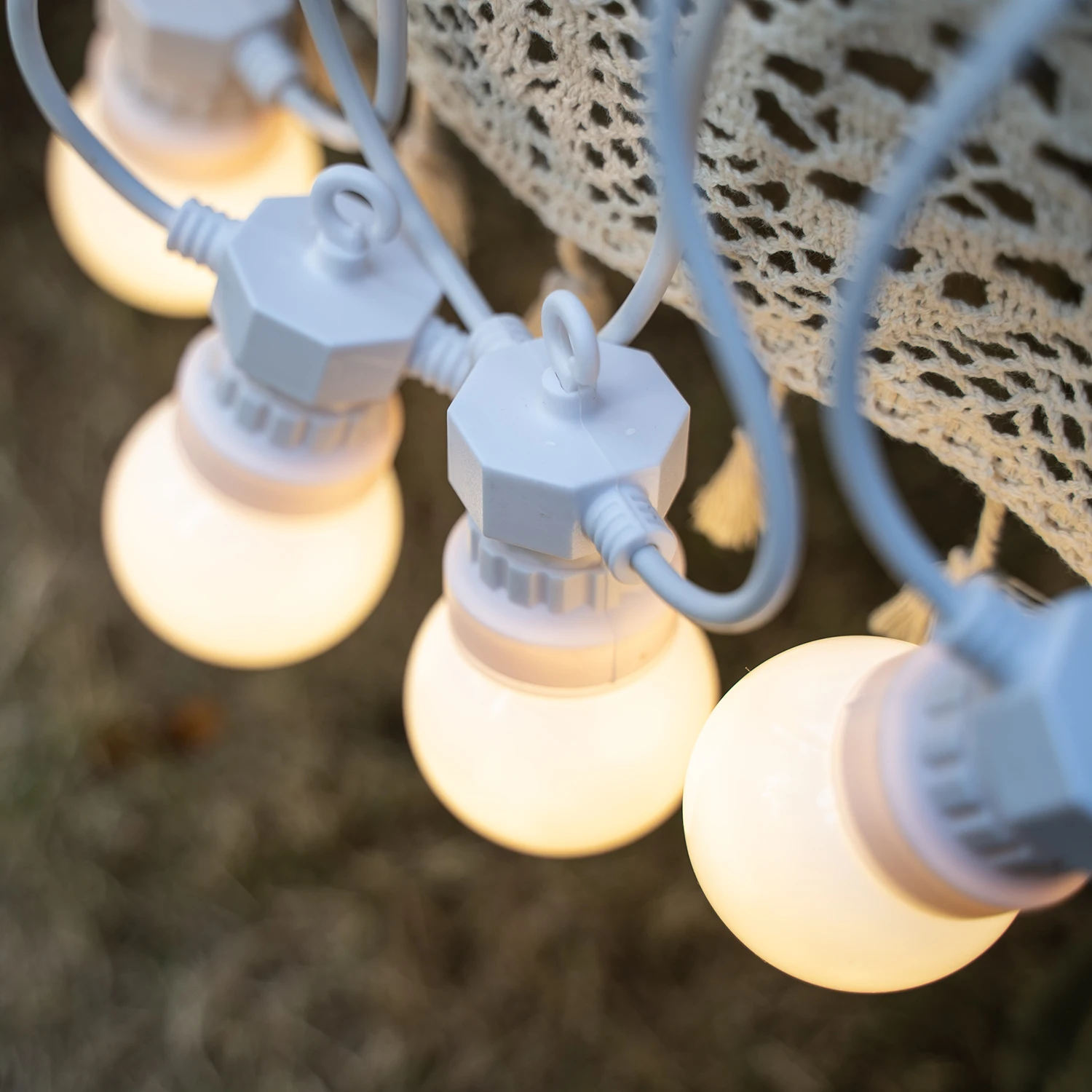 Light, Garland G50, lâmpadas leitosas, decoração para