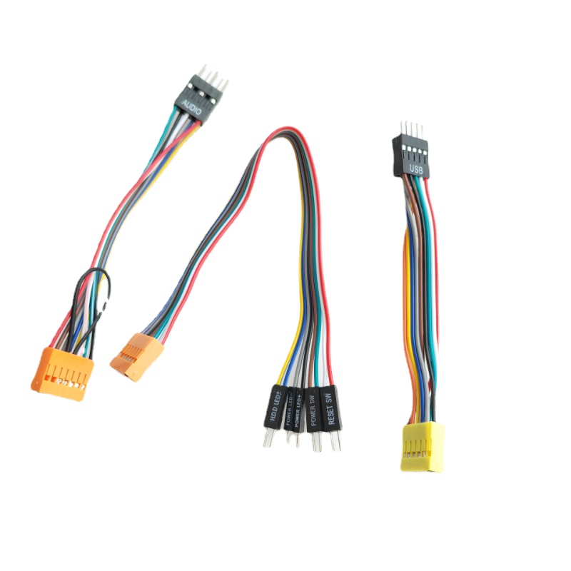 11Pin 9Pin USB 13Pin Audio 8pin HDD Power LED Reset SW Schalter Kabel für Lenovo Mainboard Verbinden mit Gewöhnlichen ATX Computer Fall – Detail 7