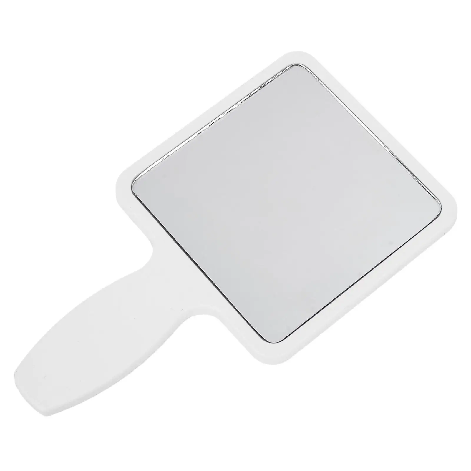 Portable Small Compact Cute Square Shaped Mirror with Handle Cosmetic   Look Adorable Design Easier to Hold