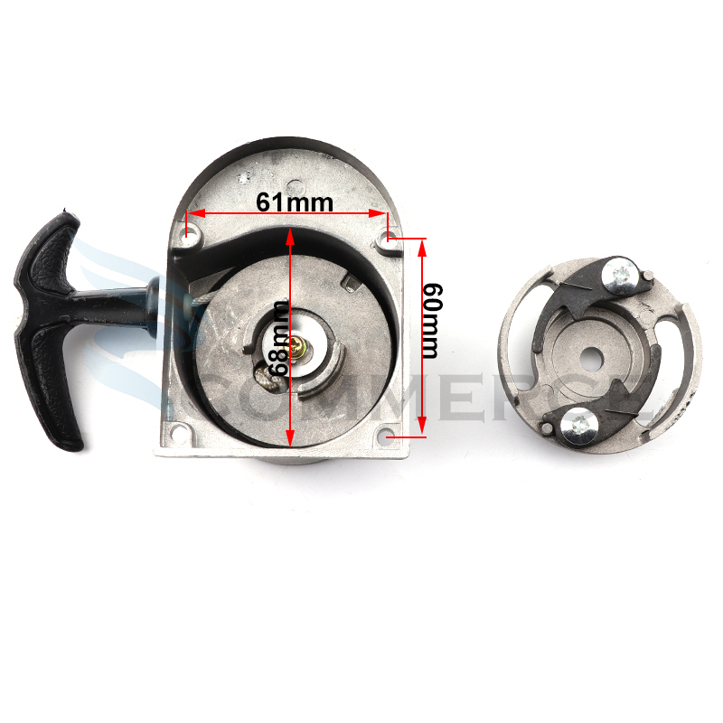 Legierung Pull Start Starter Passt 50cc 60cc 66cc 80cc Motor Motorisierte Fahrrad Push-Bike Pull Recoil Starter Griff Ziehen Devic – Detail 2