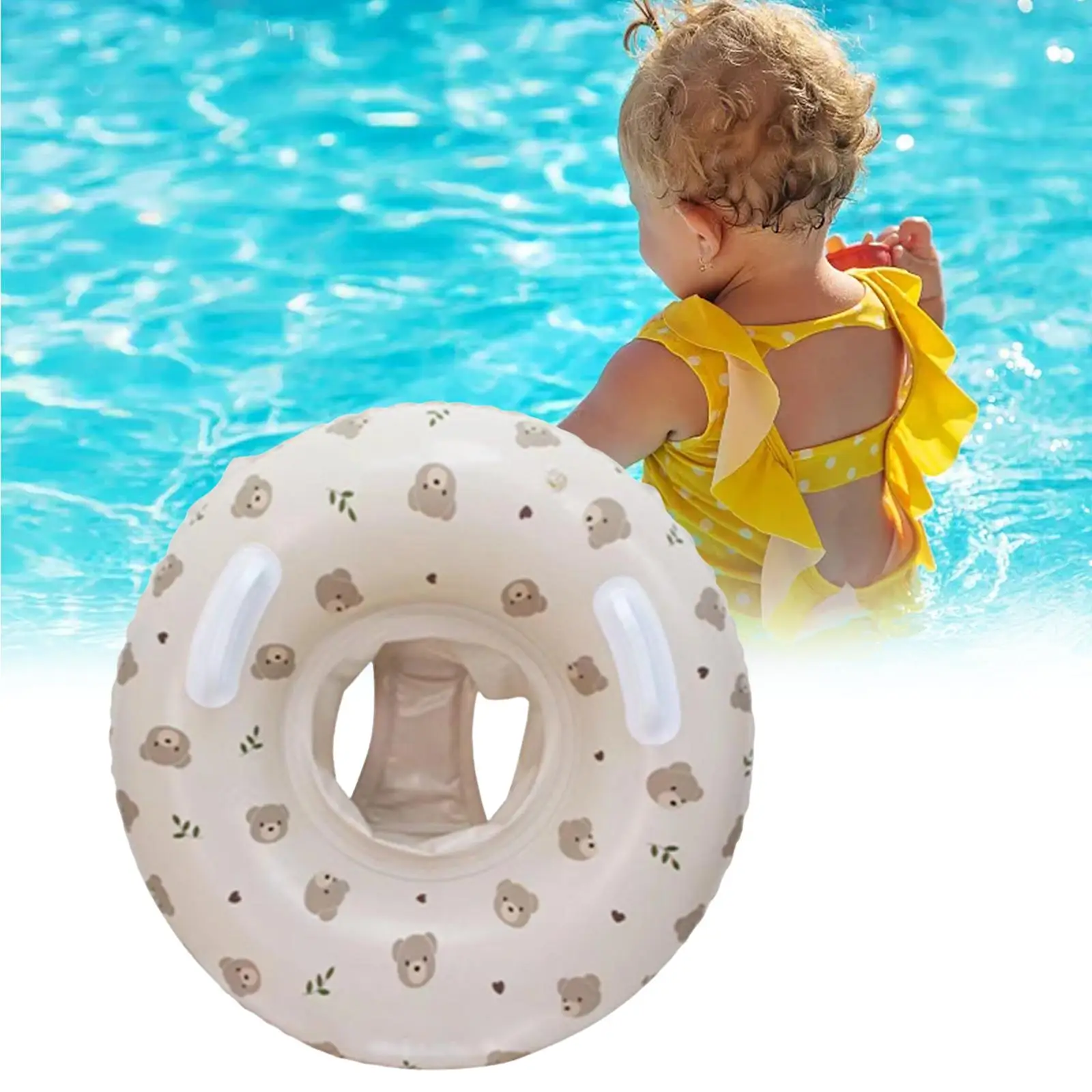 Inflatable Swimming Seat Beach Toy Fashion Inflatable 2-8 Years Old Swimming Trainer Baby for Baby Kids Infant