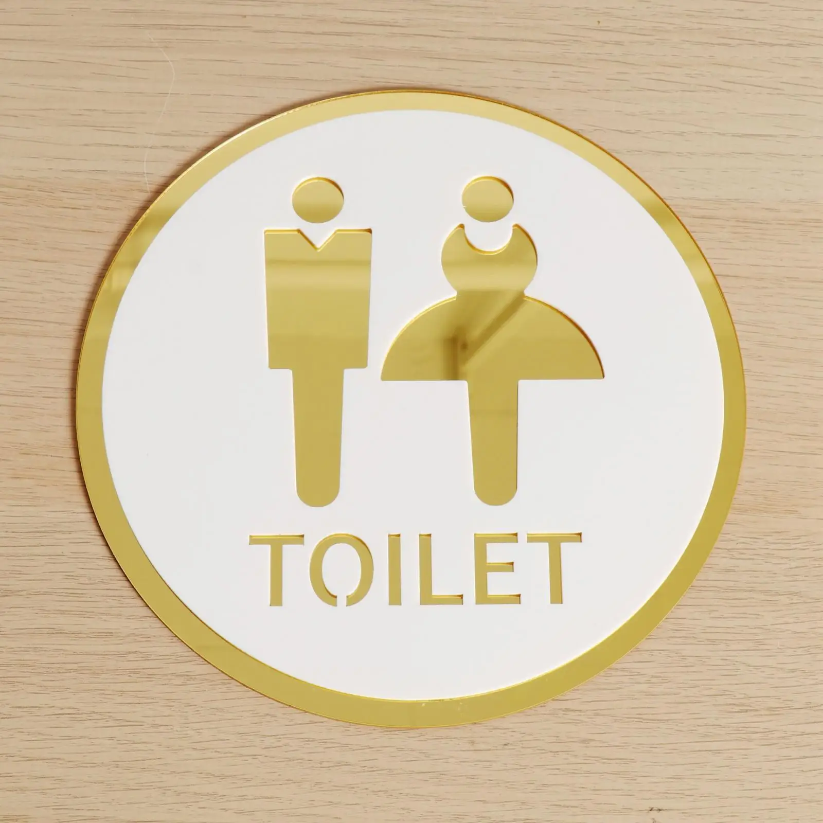 Hollow Toilet Door Sign Restroom Sign, Bathroom Door Signage, Bathroom Sign Symbols for Offices, Shopping Centers