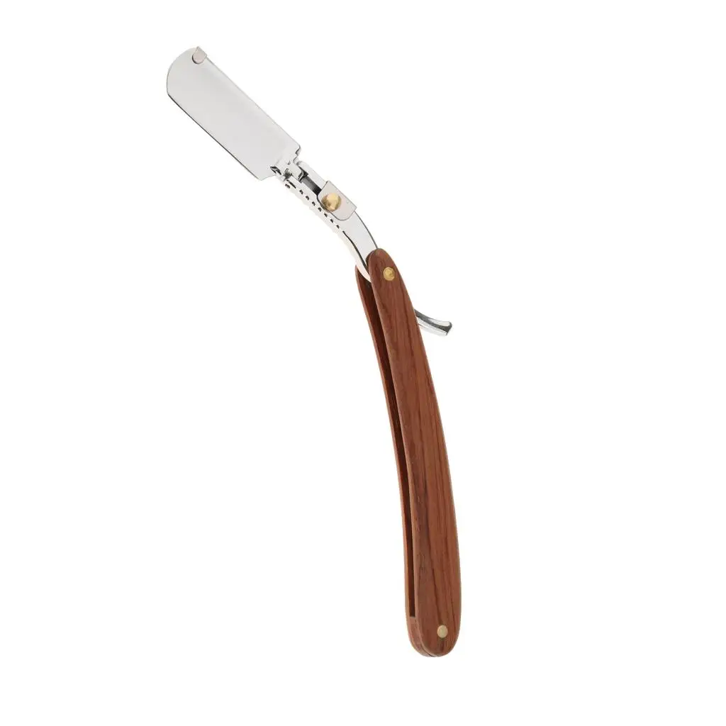 Portable Durable Folding Straight Cut Throat Shavings for Hair Removal for Men Salon Barber