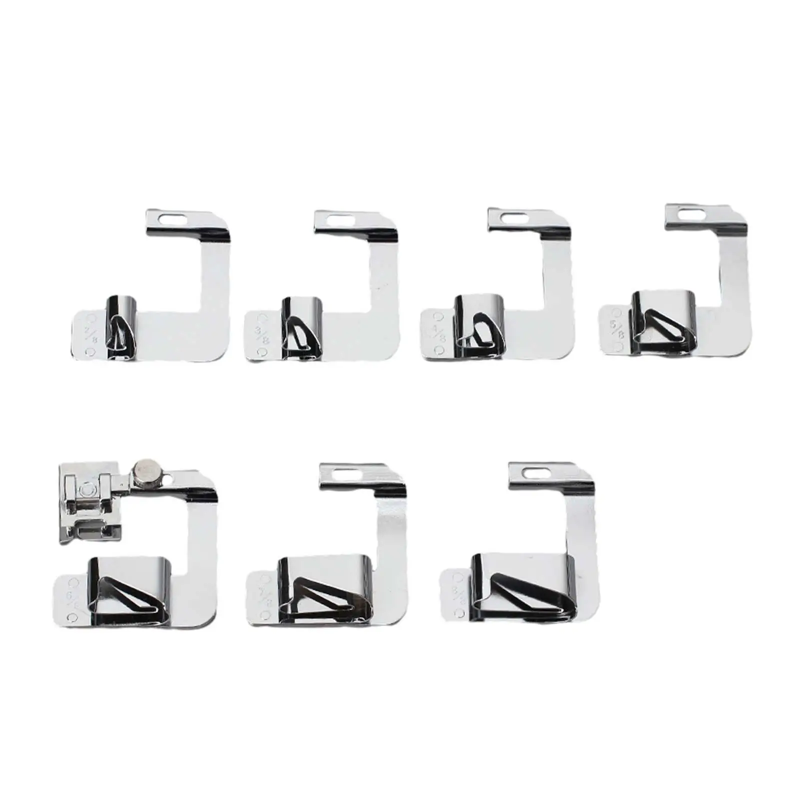 7Pcs Sewing Machine Presser Foot Kit, Rolled Hem Presser Foot, Sewing Machine Accessories