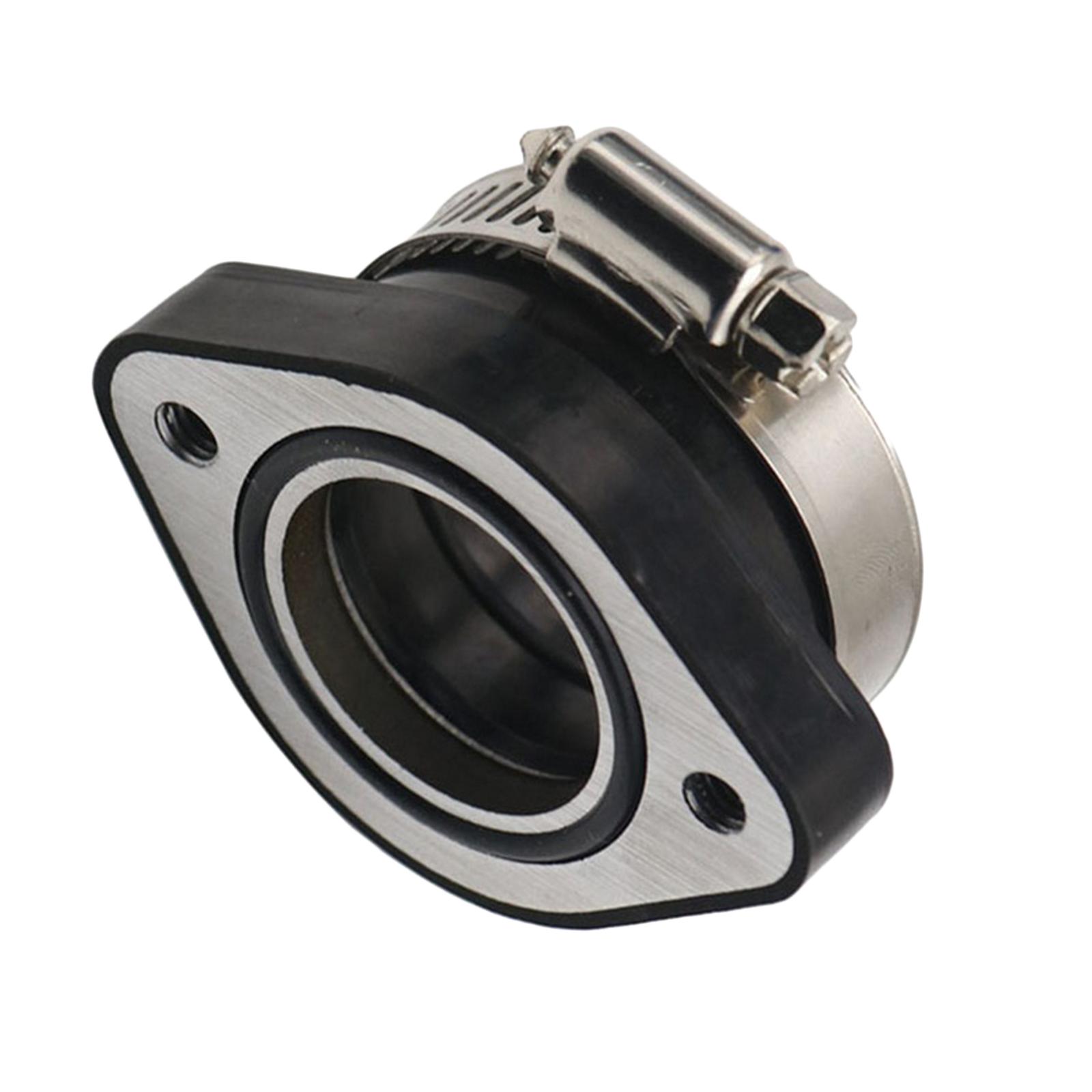 Rubber Motorcycle Carburetor Adapter 48mm Black Carburetor Manifold Inlet Intake Pipe Rubber Mat for TM28 Carburetor Dirt Bike
