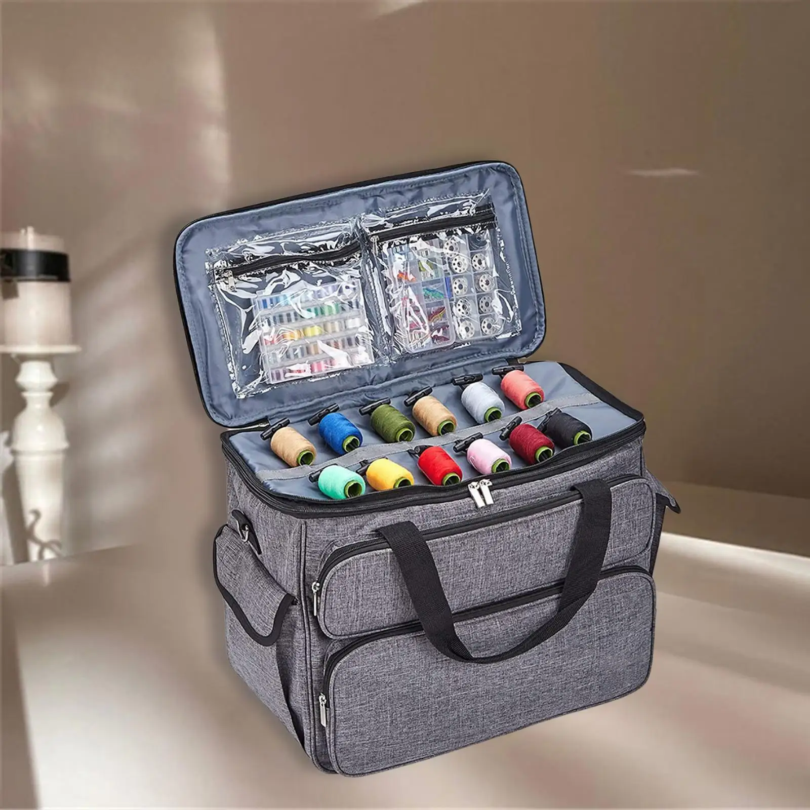 Protable Sewing Machine Carrying Case Handbag Tote Bag Sew Oxford Cloth Home
