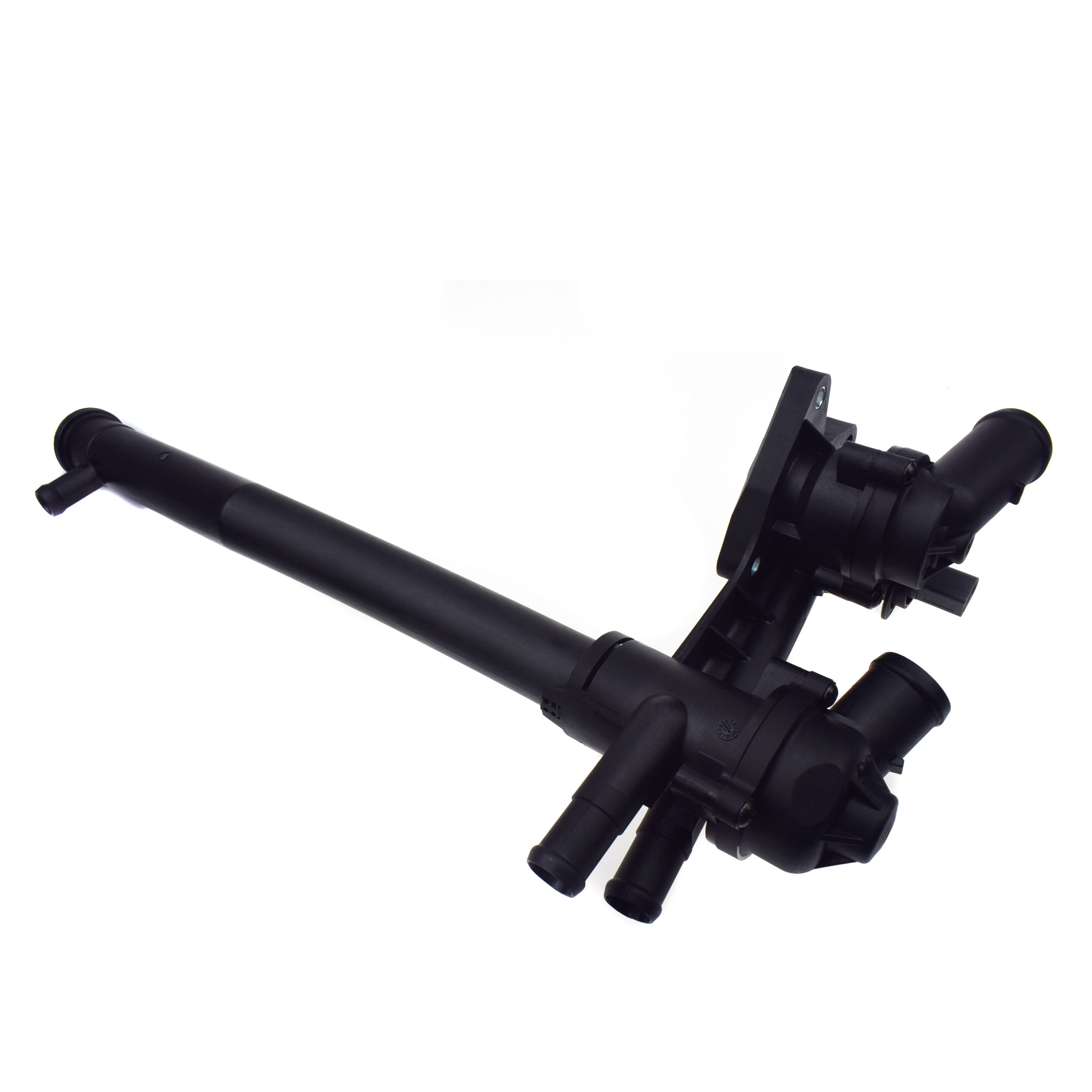 Thermostatgehäuse-Sensor- und Kühlmittelschlauchrohr für Audi VW Seat Skoda Golf Jetta Polo Tiguan Cordoba Fabia Toledo Rapid Roomster – Detail 1