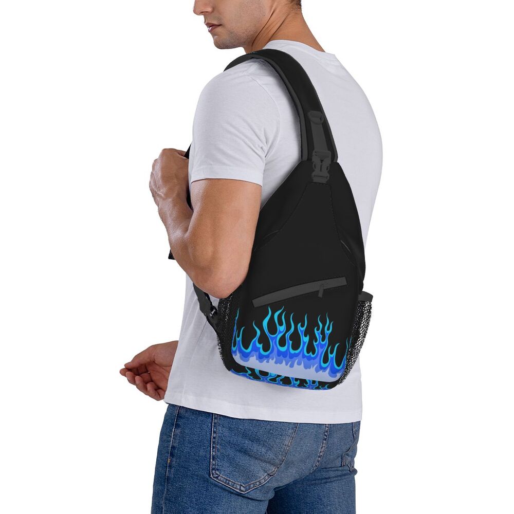 Bag para homens, casual, fogo quente, mochila