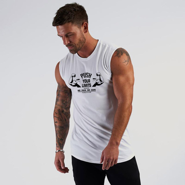 Costume Uomo Mare Canotta Uomo Bodybuilding In Poliestere