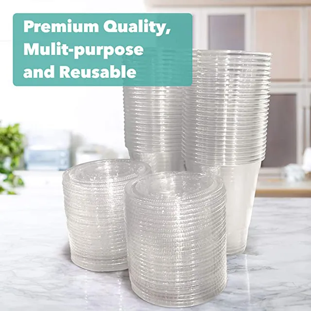 Disposable Cups Disposable Milkshake  Plastic Cup Disposable Milkshake -  100 Sets - Aliexpress