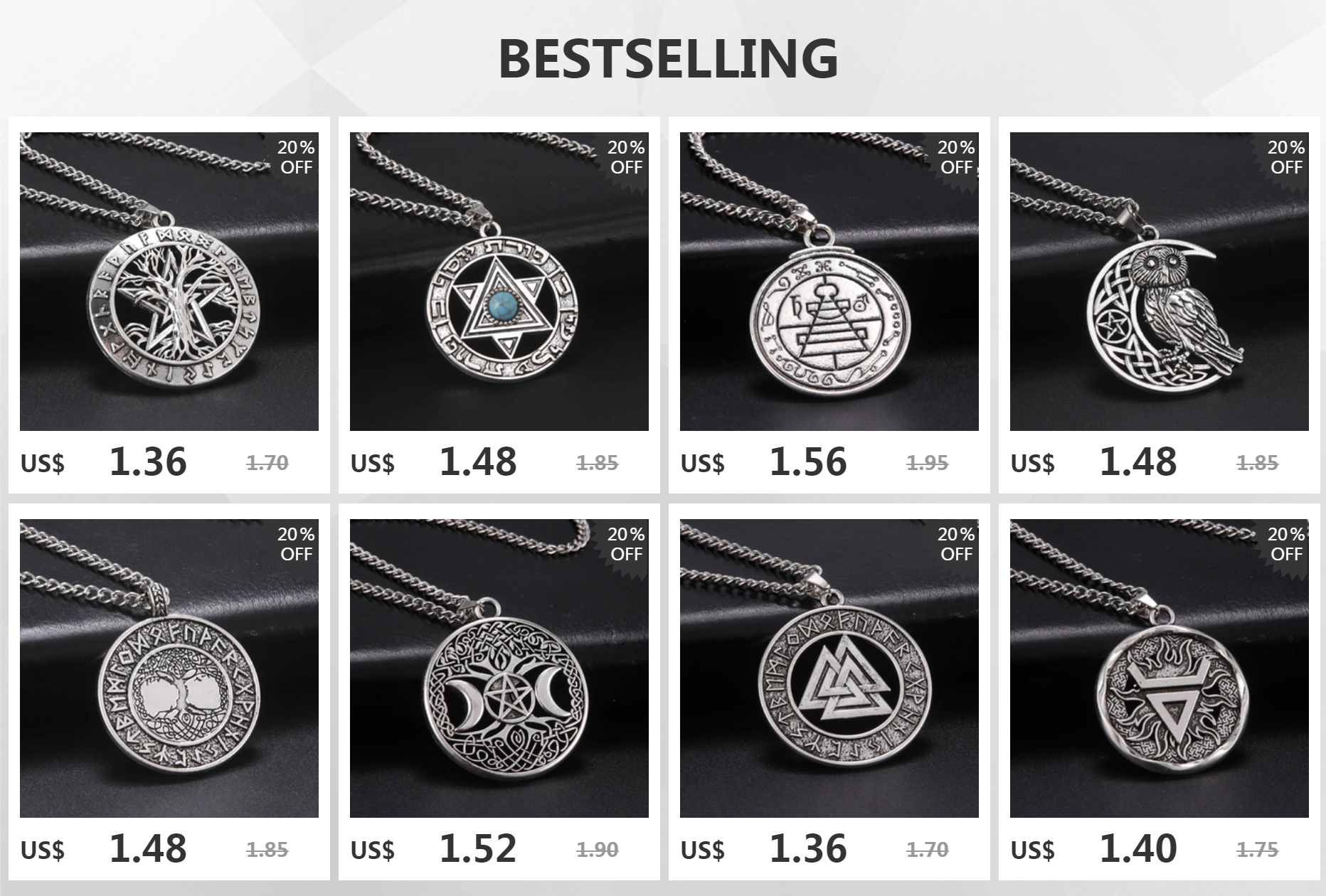 Dawapara Fuchs Triquetra Tier-Anhänger Halskette Keltischer Knoten Glücksbringer Irisches Amulett Nordische Halskette Religiöser Schmuck – Detail 1