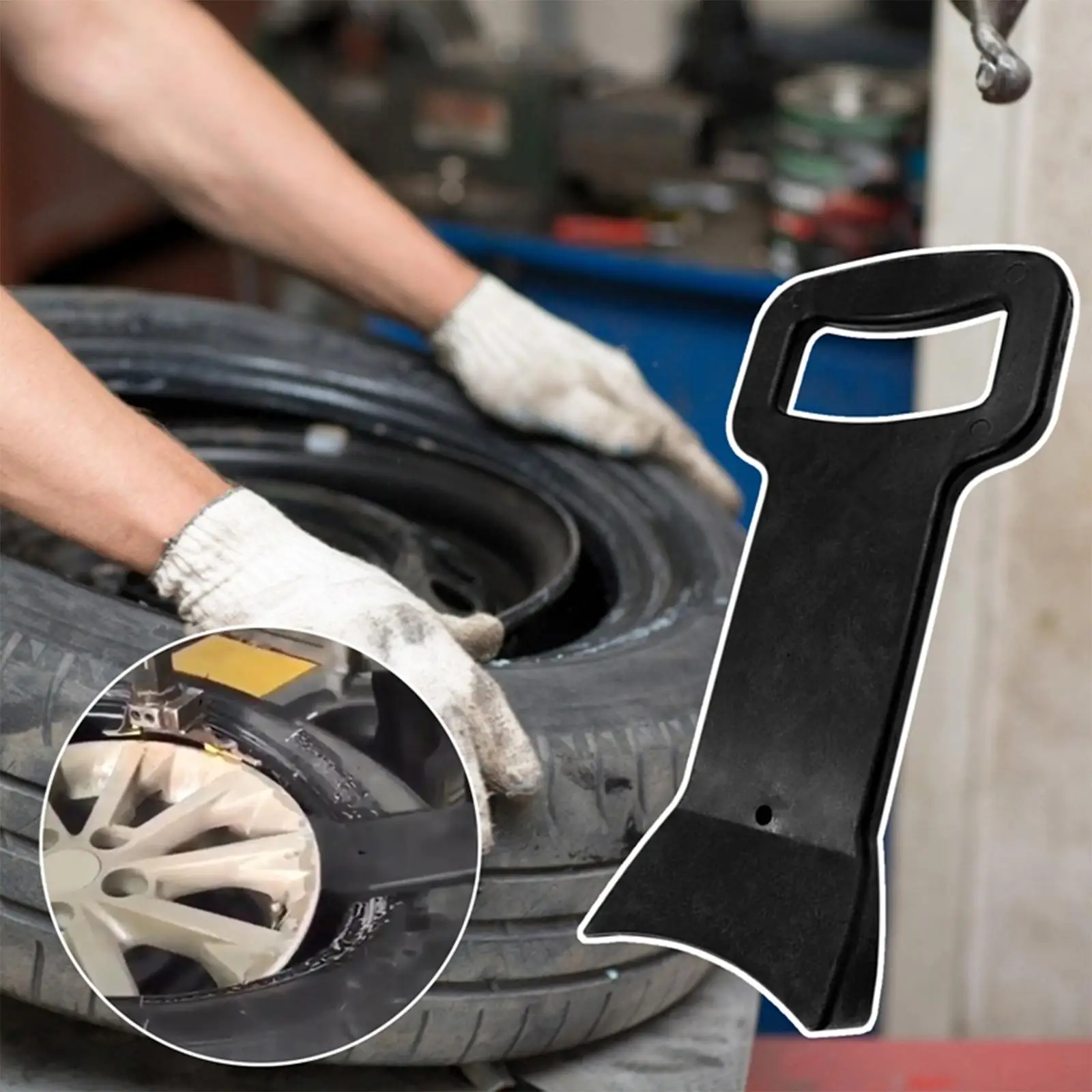 Car Tire Demount Removal Tools Breaker Drop Center Rim Run Flat Rim Clamp