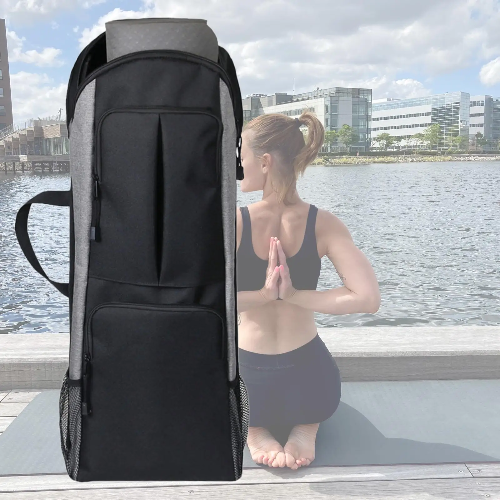 Portable Gym Bag Travel Duffel Bag Adjustable Strap Workout Tote Handbag Large for Workout Weekend Camping Yoga Swimming