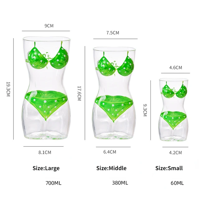 Funny Glass Water Cup Sexy Lady Body Wine Beer Glass Cup Kitchen Bar  Nightclub Painted Body Art Cup Glasses Wine Shot Glass