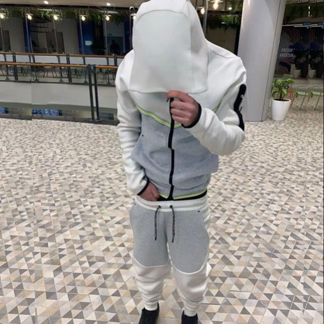 2023 New Brand Men's Sweatsuit Tech Fleece Hoodie Cotton Stretch Training  Wear Good Quality Coat Sweatpants Sport Set Clothing