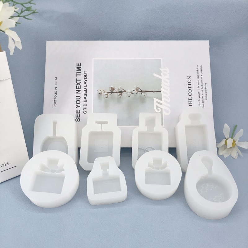 Description Picture 2 of itemPerfume Bottle Shape Scented Candle Silicone Mold, DIY Handmade Soap Wax, Making Supplies, Ornament