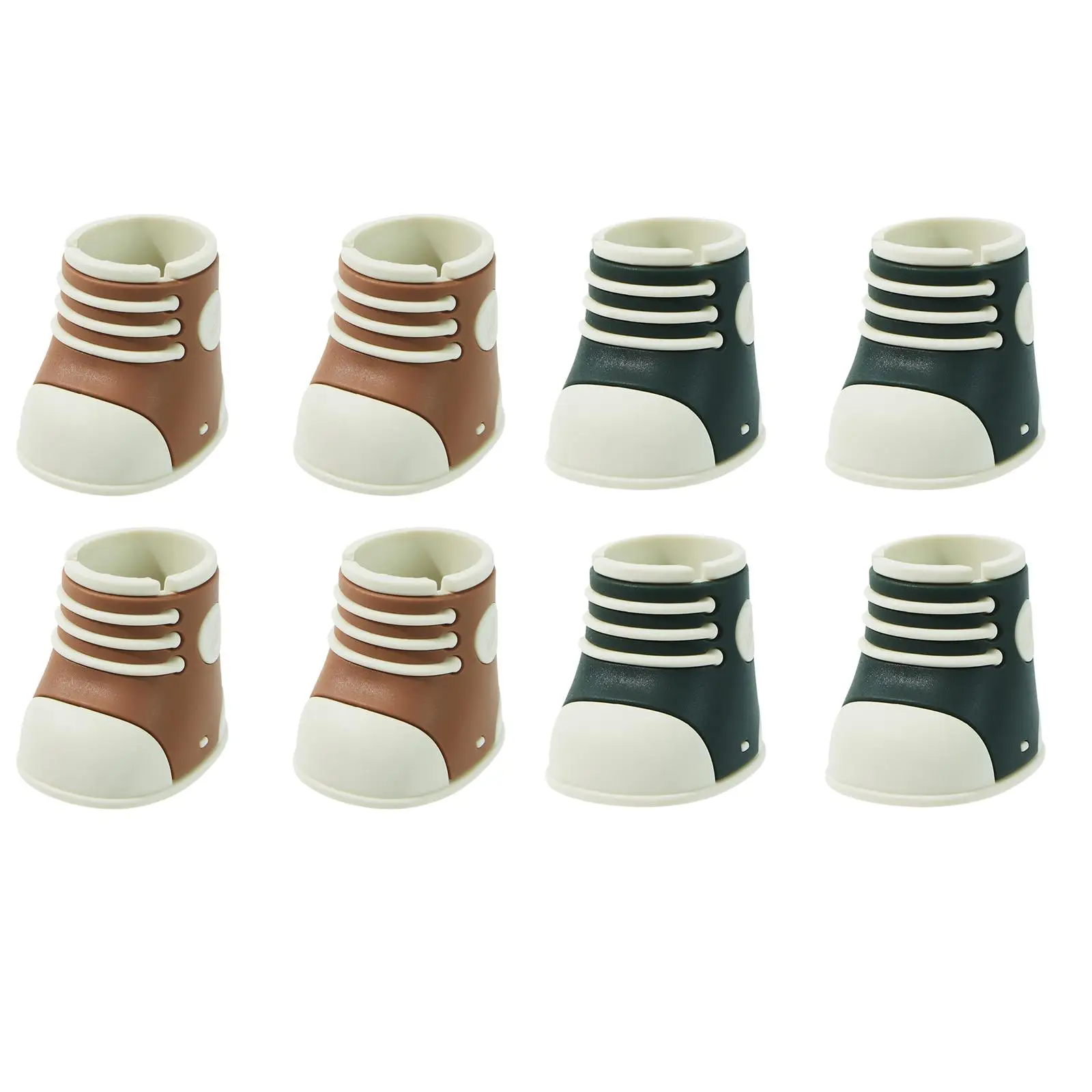 4Pcs Chair Leg Caps Covers Furniture Sliders Shoe Shaped Silicone Chair Leg Floor Protectors for Table Office Chair Couch