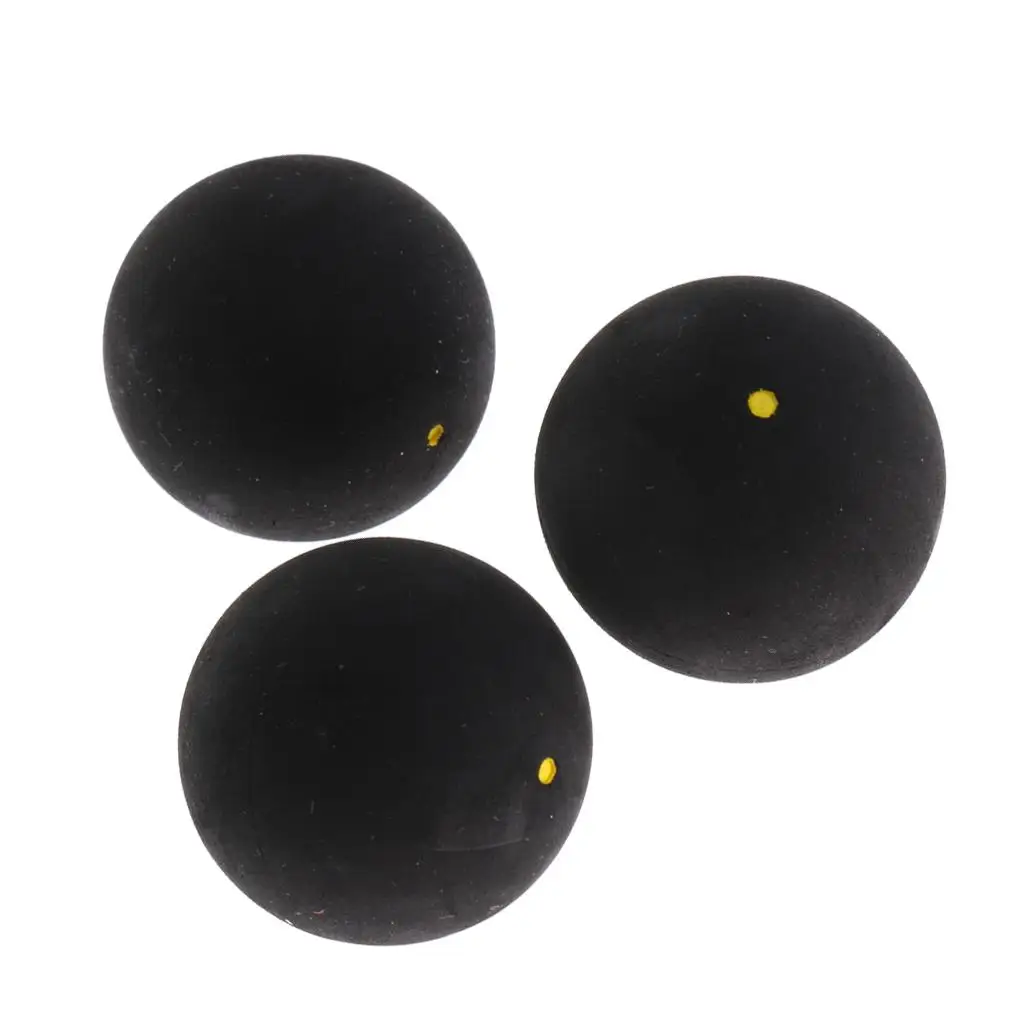 Professional Pack of 3 Single Trainning Squash Balls for Practice Training