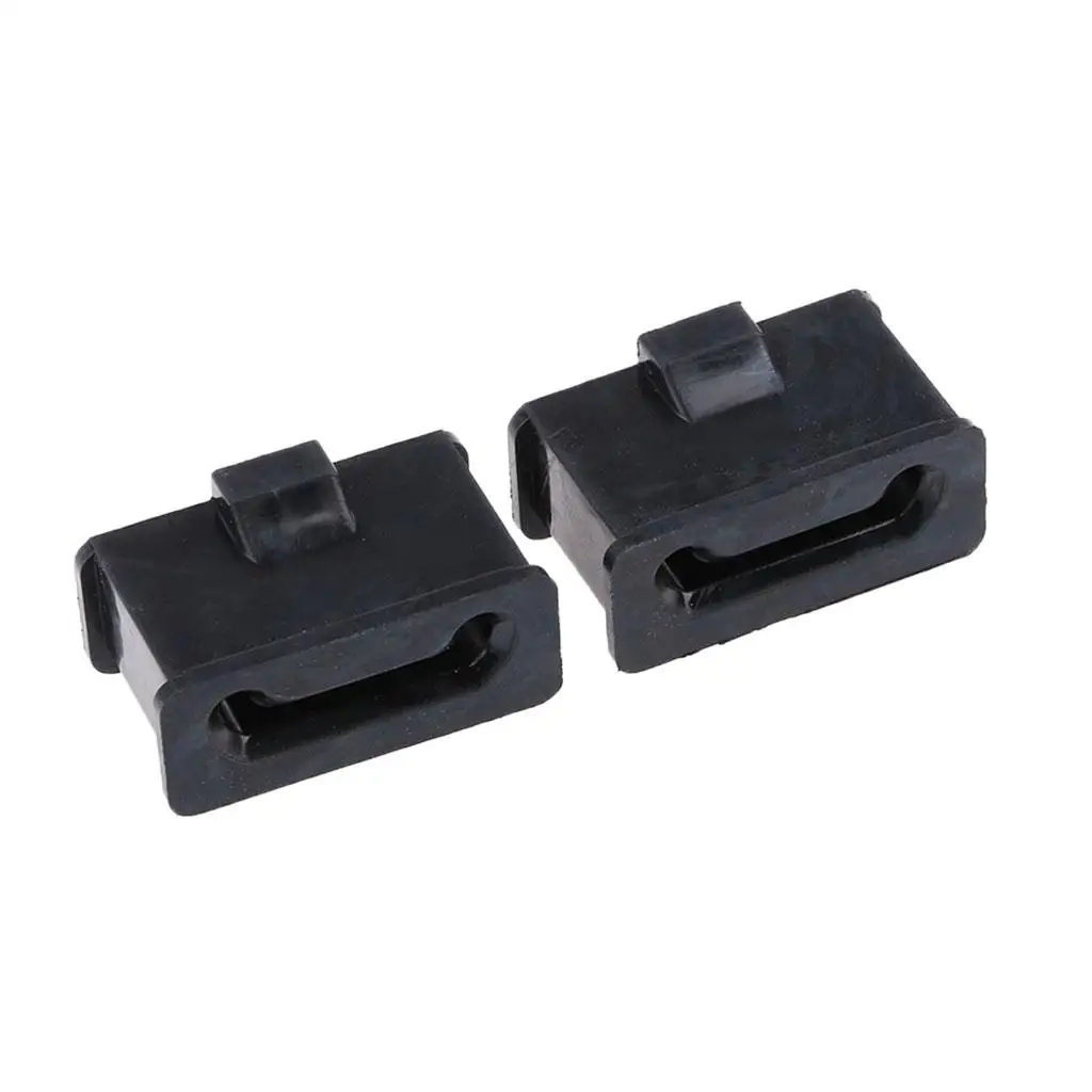 2 Pack Muffler Rubber Mount Isolator Replacement for Harley Motorcycles Black