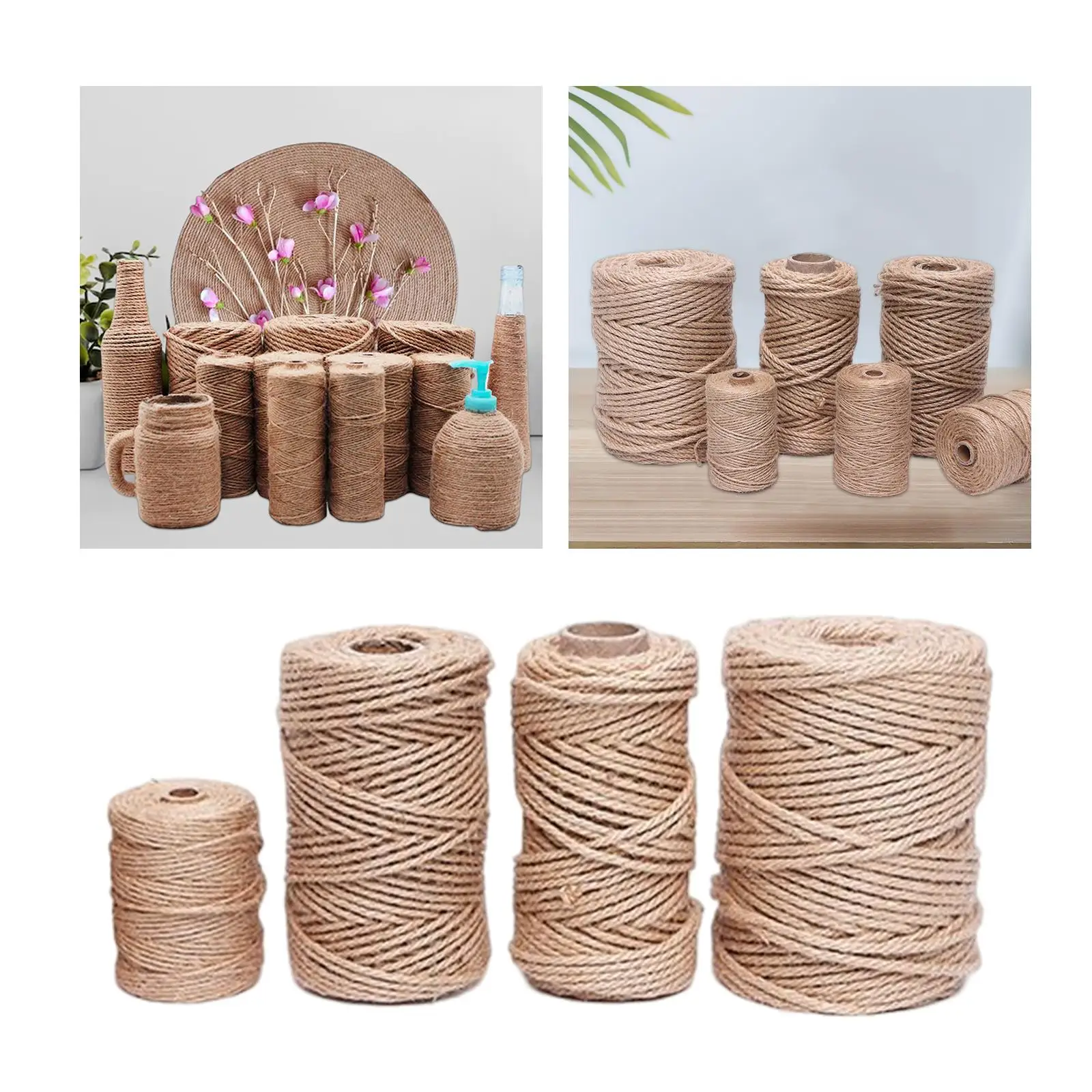 Sisal Twine Replacement Rope Hemp Rope Twisted Sisal Rope for Cat Toys Scratching Post Cat Climbing Frame Repairing DIY Projects