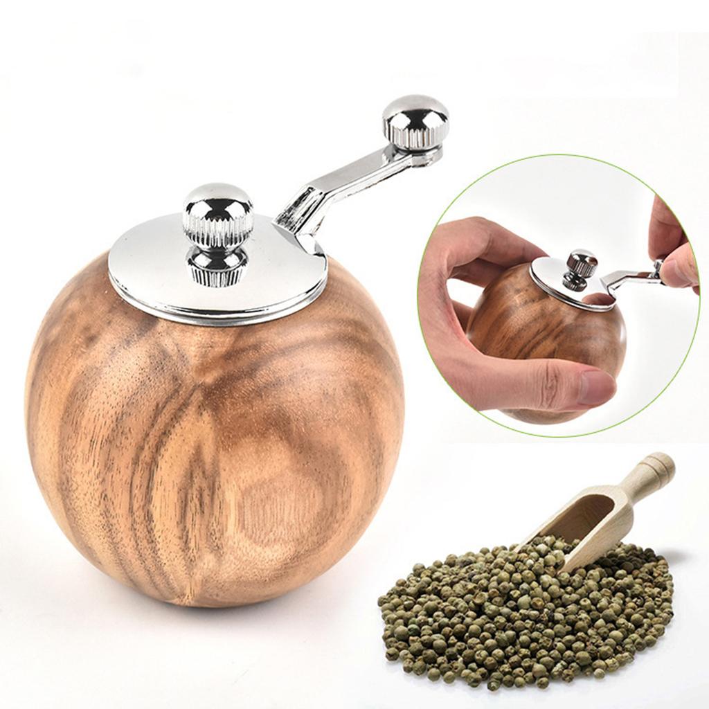Wood Manual Coffee Grinder Kitchen Tool Portable Hand Coffee Grinder for Spice Seasoning Pepper Salt Outdoor Camping Travel