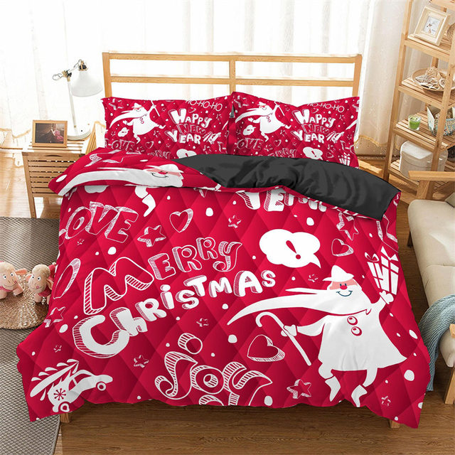 Las Vegas Raiders Christmas Theme Bedding Set-TPH - Love My Family Forever