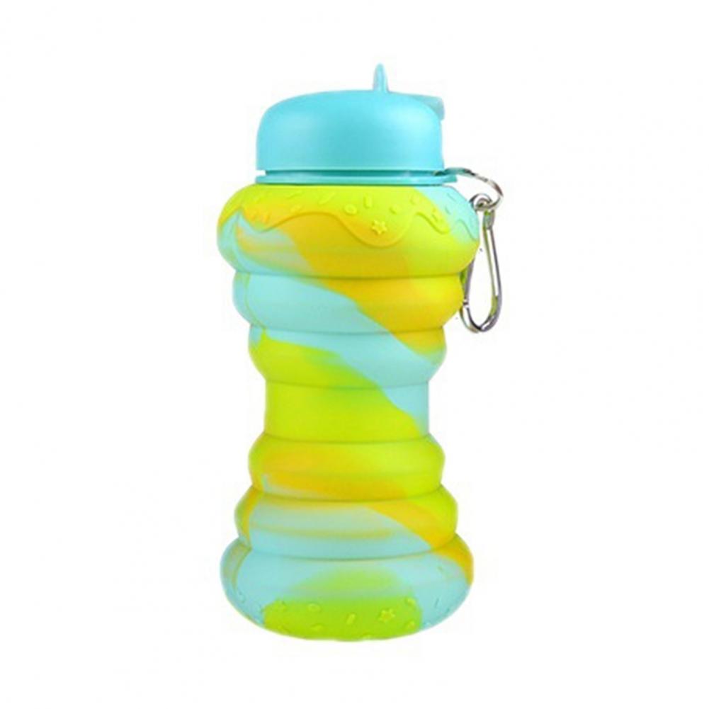 Reusable Thickened Folding Water Cup High Capacity Foldable Water Bottle Collapsible Sport Water Cup Daily Drinking Bottle 600Ml