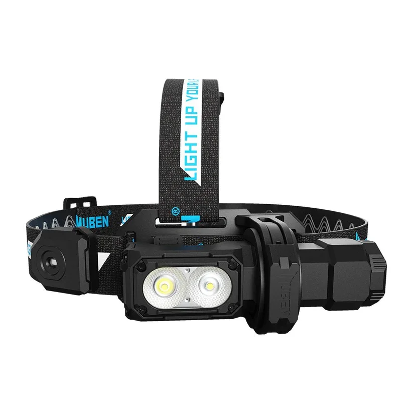Wuben E7 1800Lumens Ultra-Compact and Lightweight Headlamp&Flashlight Recheargeable Troch Light(Black Cold White:5000K)