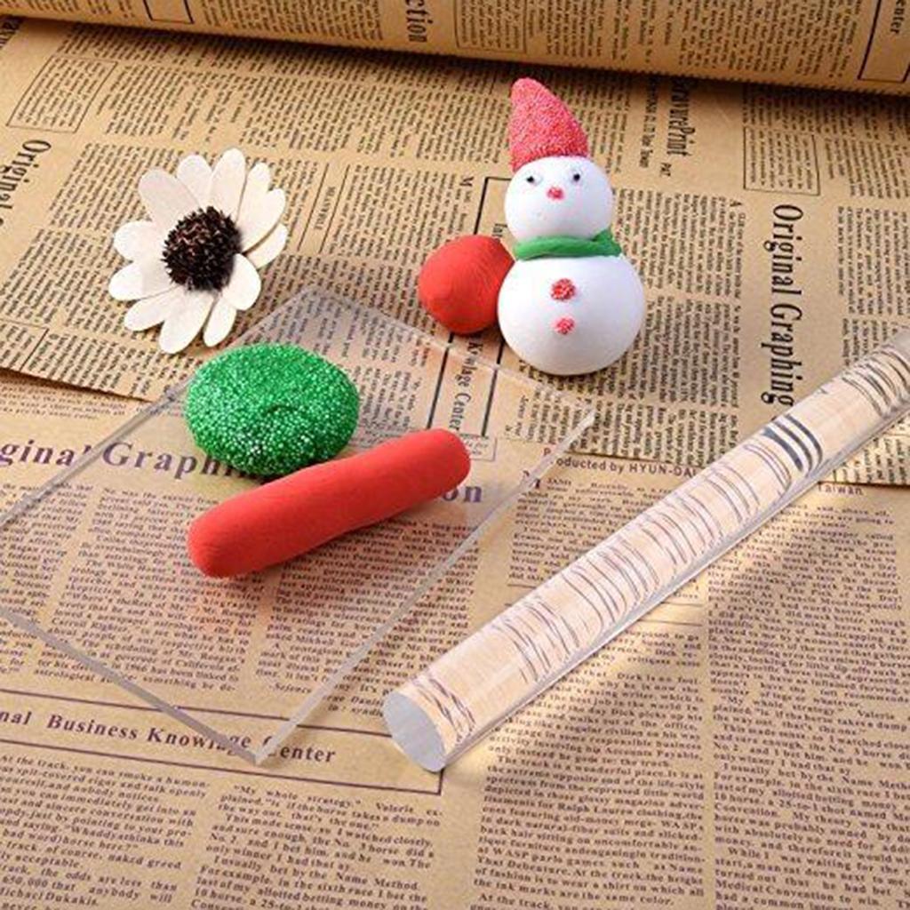 2 Acrylic Solid Clay Rolling Pin Acrylic Clay Roller DIY Modelling Clay Tools Sculpey Polymer Clay Art Craft Accessories 2 Acrylic Solid Clay Rolling Pin Acrylic Clay Roller DIY Modelling Clay Tools Sculpey Polymer Clay Art Craft Accessories