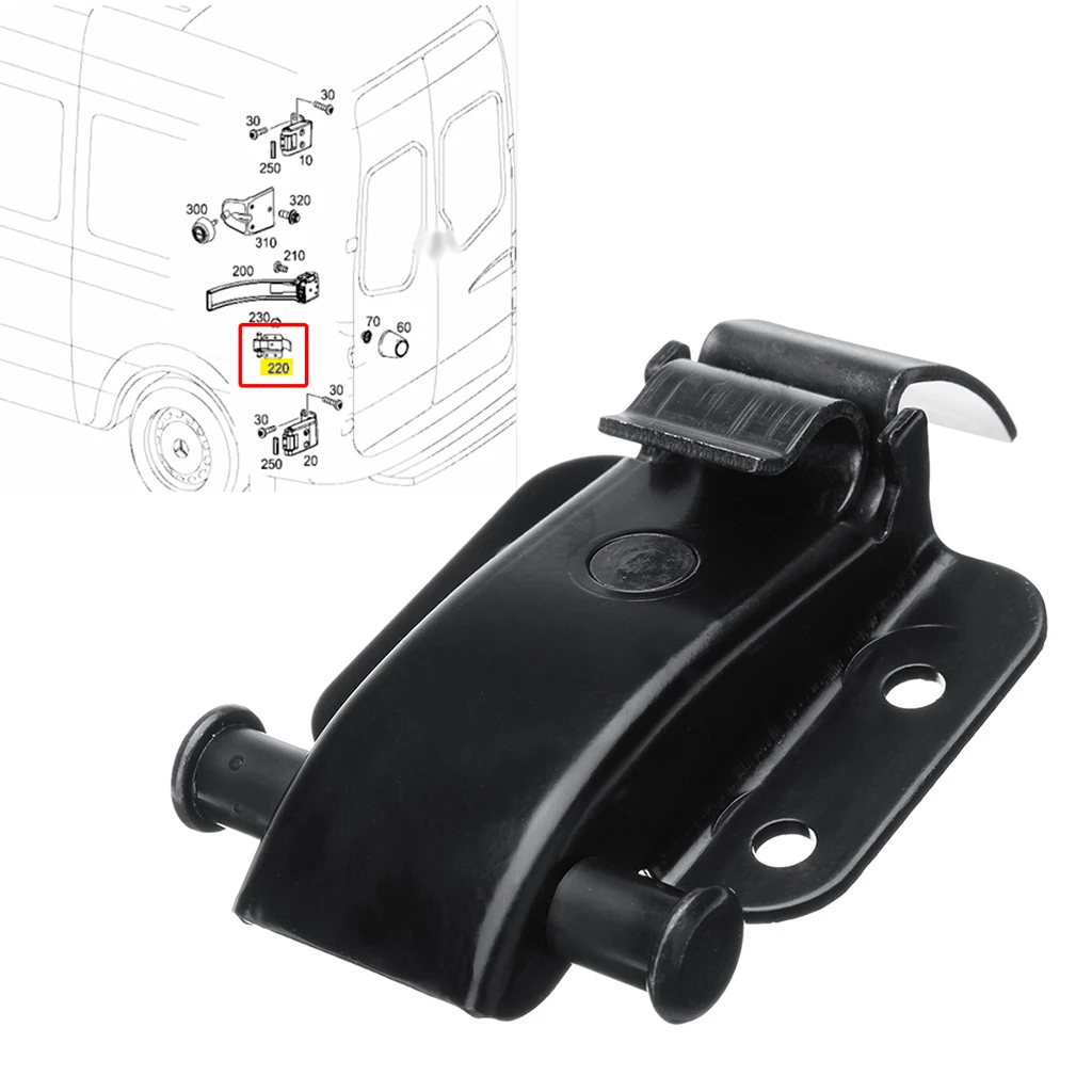 Rear Door Bracket , Automotive Interior Accessories for Sprinter 06-19 30-35 06-14 9067600428 (Black)
