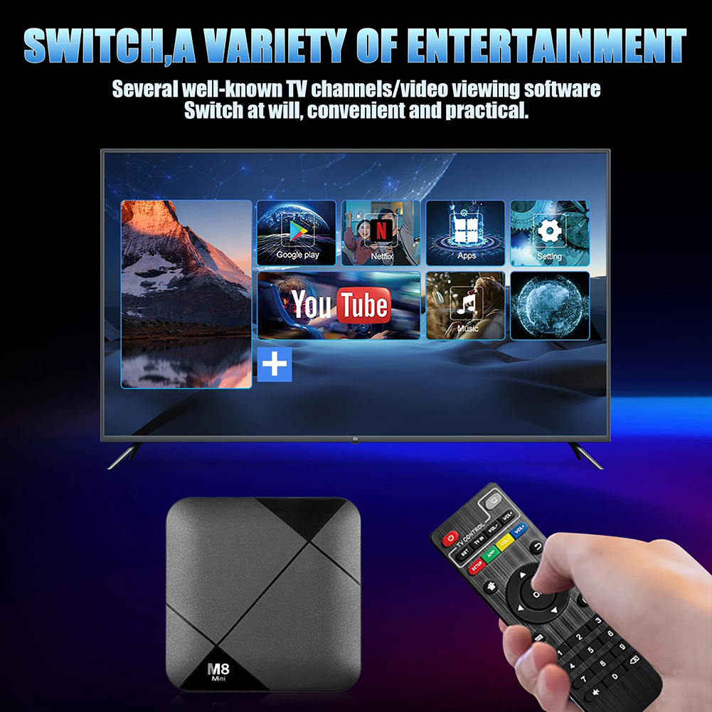 Title 6, Piccola console di gioco nera TV Box 2.4G Gamep...