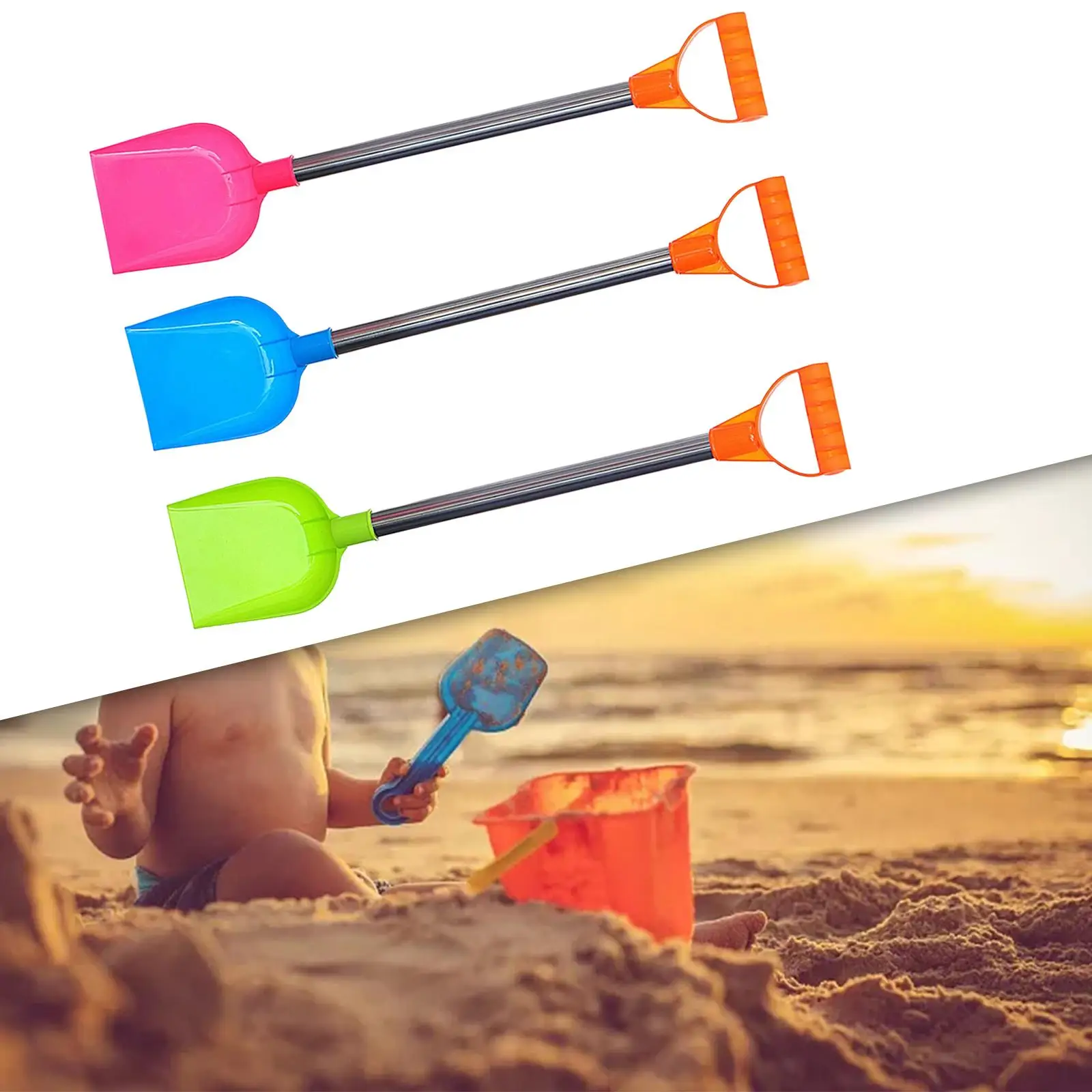 3x Child Beach Toys Gardening Tool Set Outdoor Toy Durable Garden Toy for Party Favor Outdoor Indoor Sand Toddlers