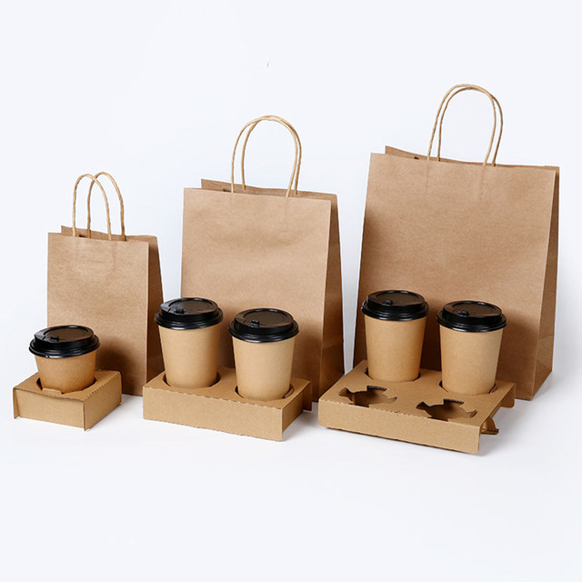 50pcs Disposable Coffee Cups Insulation Takeaway Double-Layer Paper Cup with Lid (8oz, 280ml), Size: 8*8*9.2cm