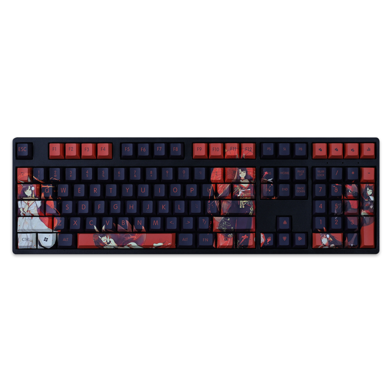 akagi pbt anime gaming girl bonito keycap