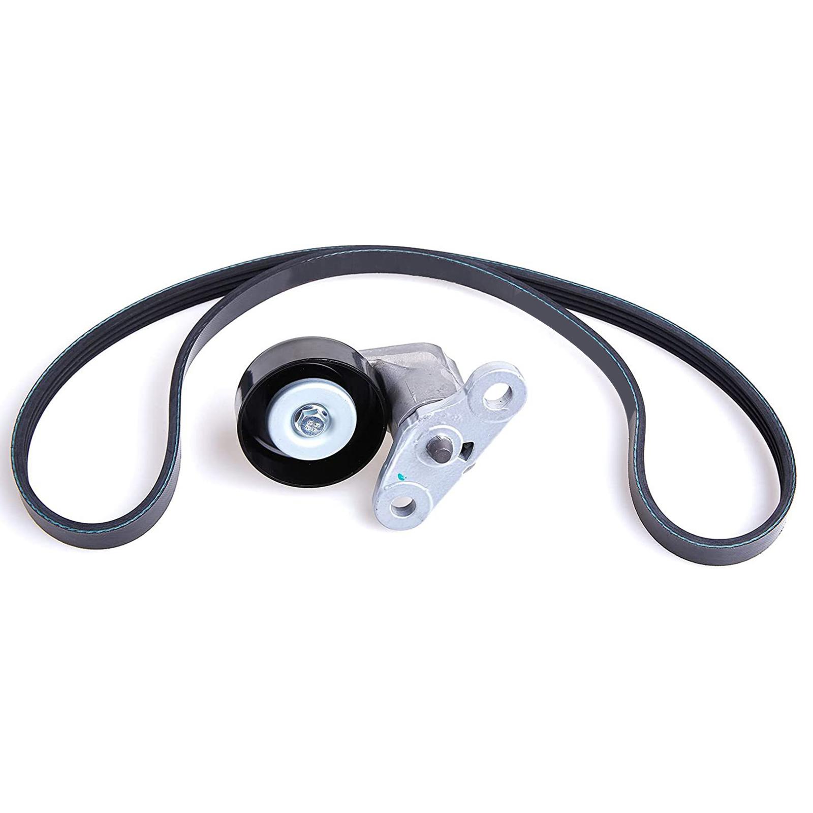 Serpentine Drive Belt Tensioner Kit Repair Parts for GMC Sierra 2500 3500 Yukon Stable Performance Easy Installation