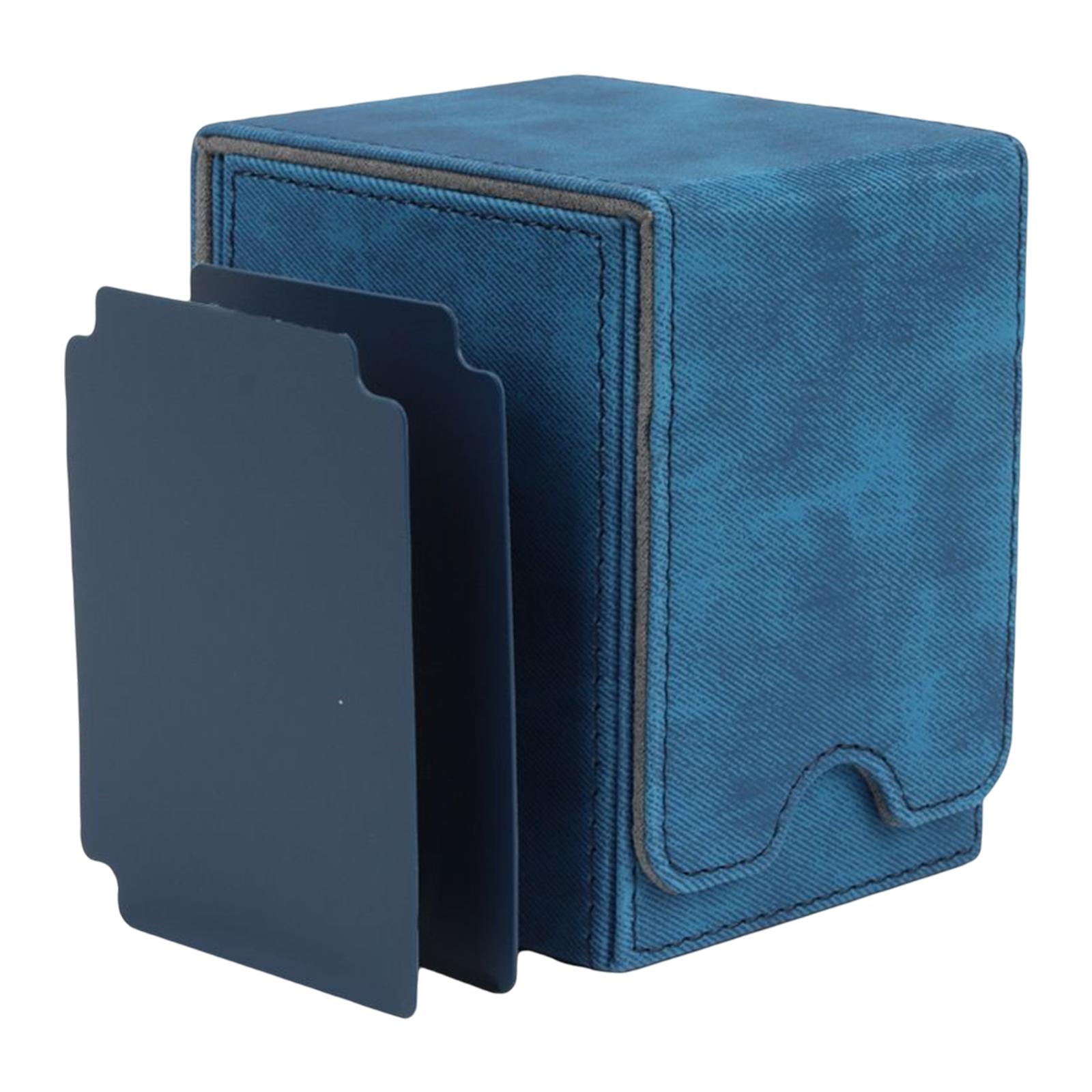 Leather Deck Case Card Saver Card Holder Card Organization Box for Game Card Large Size Fit 100 Sleeved Cards