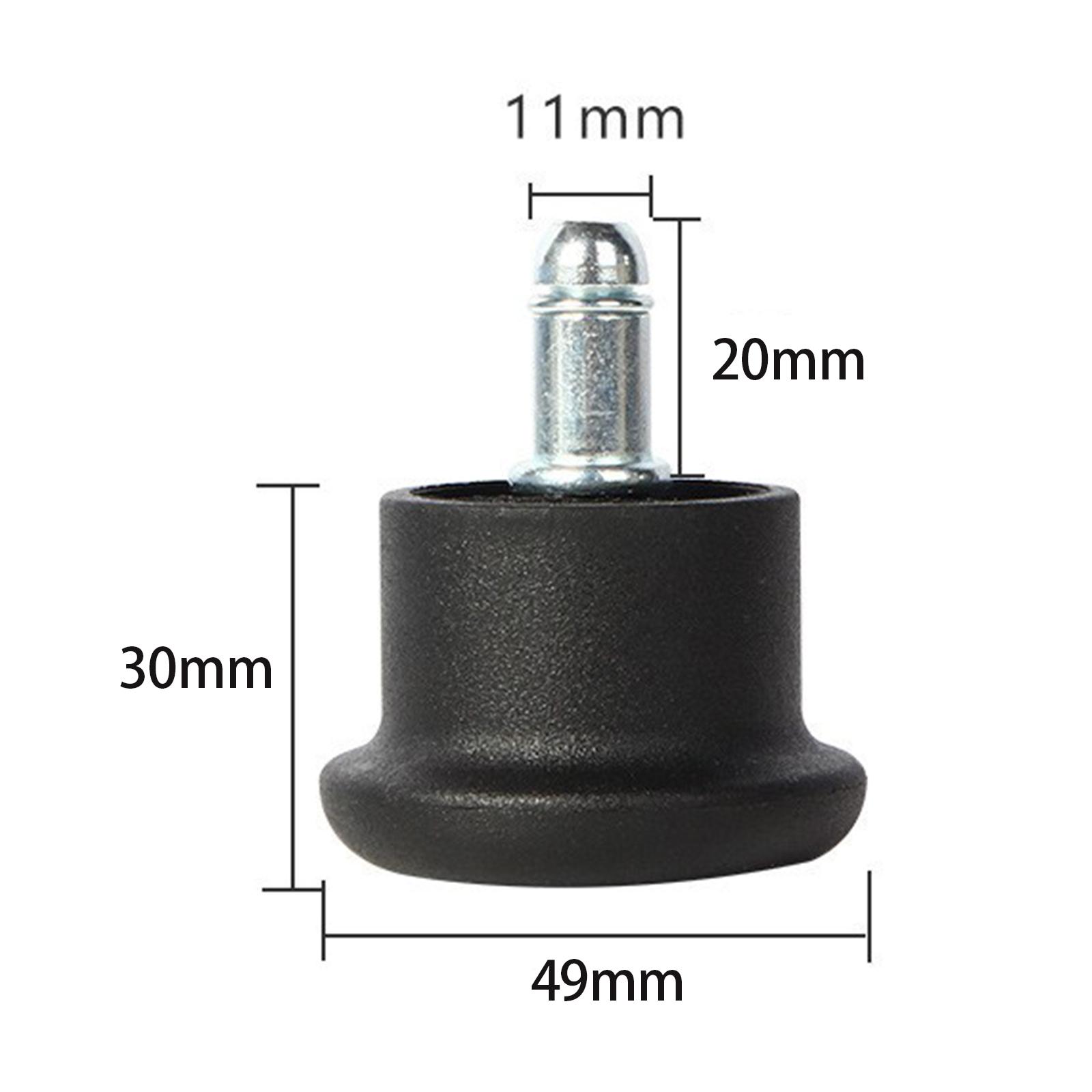 10Pcs Fixed Stationary Caster for Office Chair Stool Glides Stationary Feet Pads Low Profile Bell Glides for Cabinet Accessories