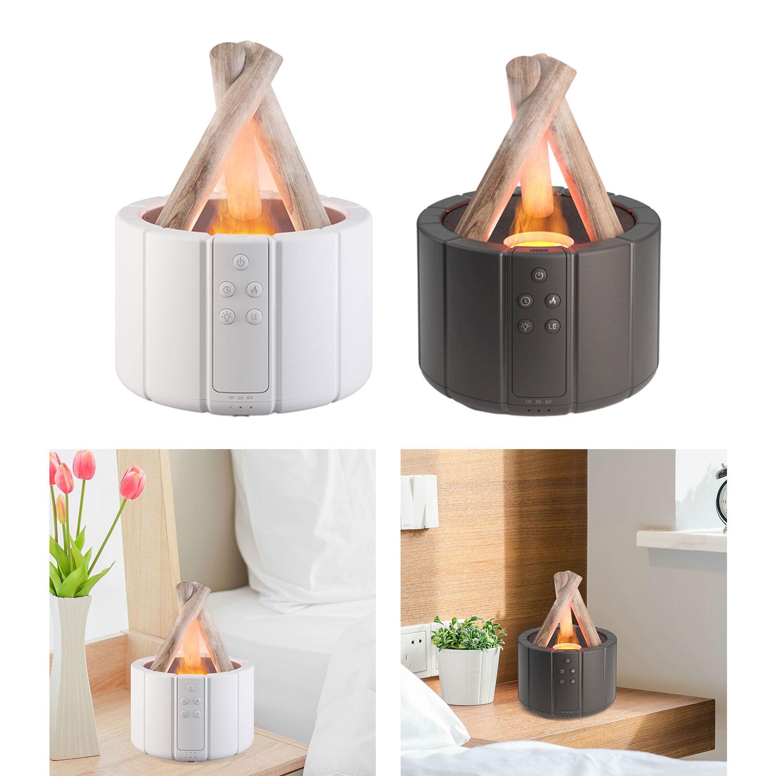 Essential Oil Diffuser 7 Color Simulation Flame Air Diffuser 250ml Air Humidifier for SPA Office Bedroom Living Room Large Room