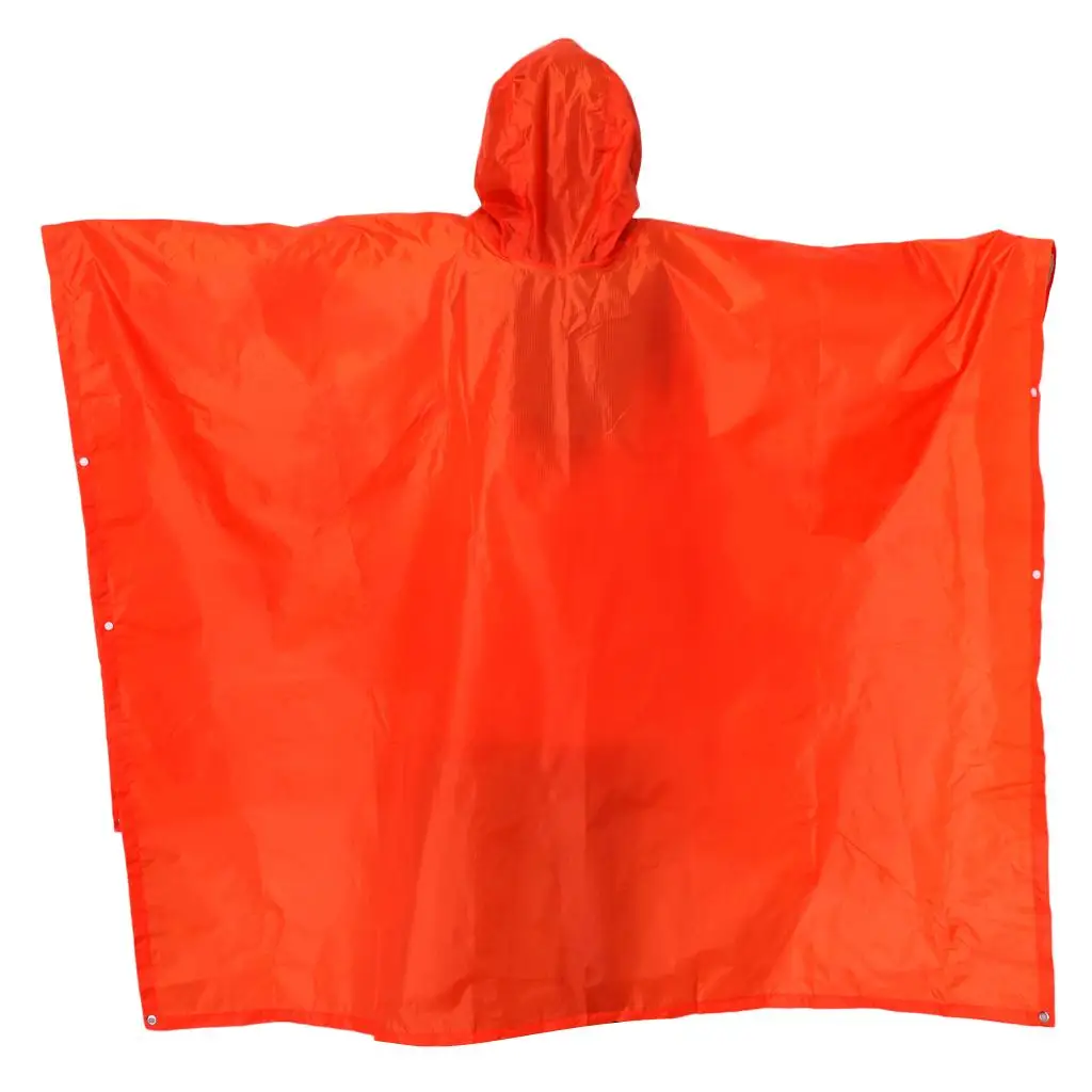 Outdoor Rain Poncho Waterproof 3 in 1 Poncho Camping Tent Raincoat with Hood